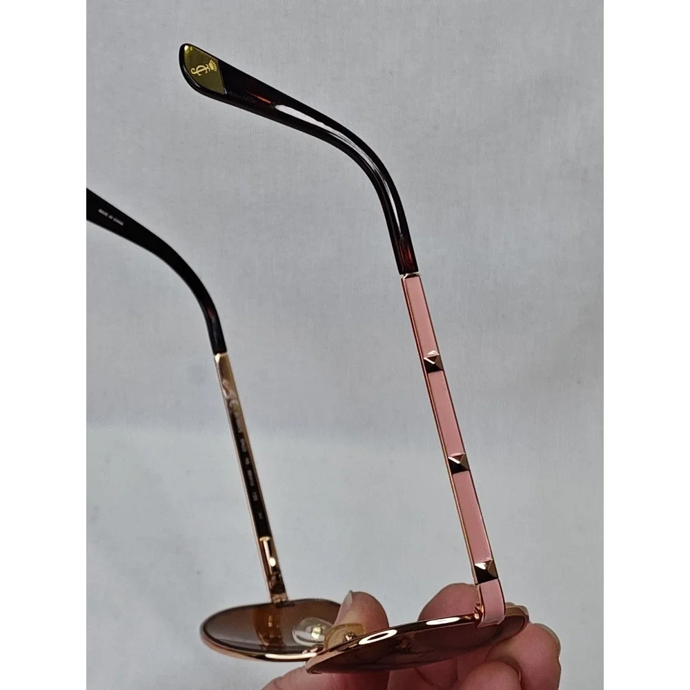 Juicy Couture Women's Sunglasses Gold Peach Bronze Aviators With‎ Original Case